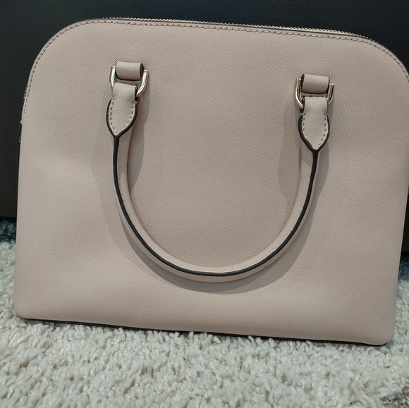 NWOT Michael Kors Cindy Medium Saffiano Leather Dome Satchel, Pink - Picture 4 of 9